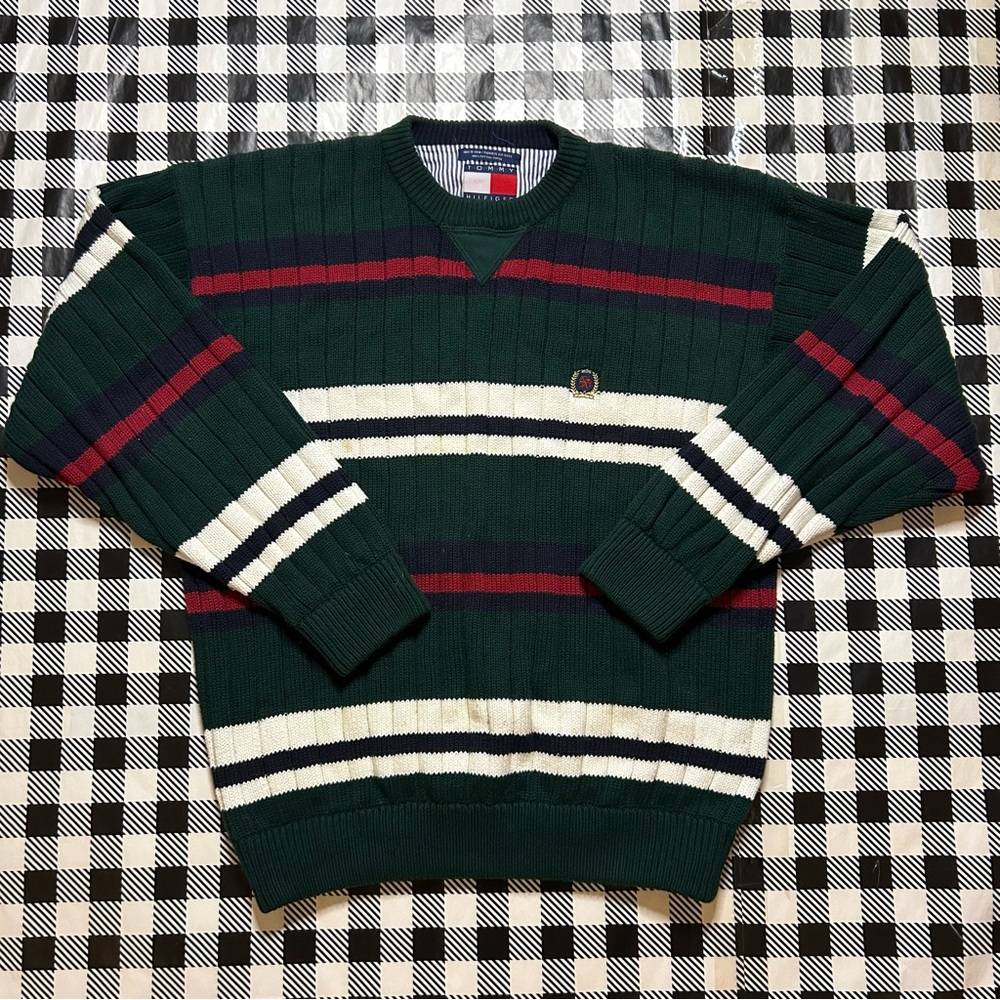 Vintage Striped Tommy Hilfiger Sweater